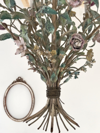Oude franse bloemen kroonluchter