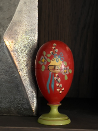 Mooi oud houten decoratie paasei