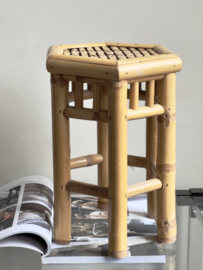 Vintage bamboe planten tafeltje