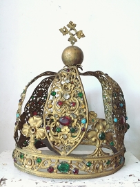 Antieke franse kroon/ Antique french crown   -huge item- gereserveerd