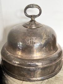 Oude verzilverde cloche