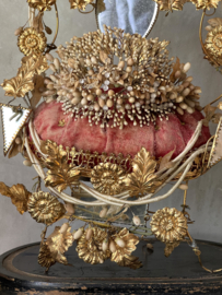 Unique french bridal ornament incl. big wax crown