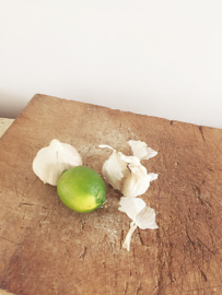 Thick old french wooden cutting board