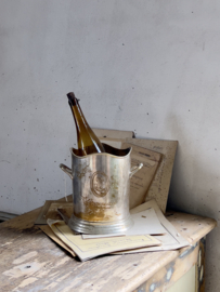 Oude verzilverde Champagne koeler