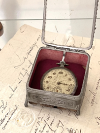 Antiek zakhorloge kistje Frankrijk