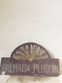 French antique advertisement  shield