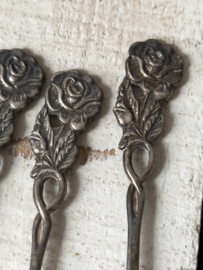 Silverplated Windesheimer rose sugar spoon