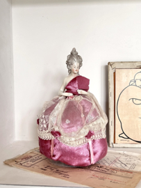 Antique half doll lady