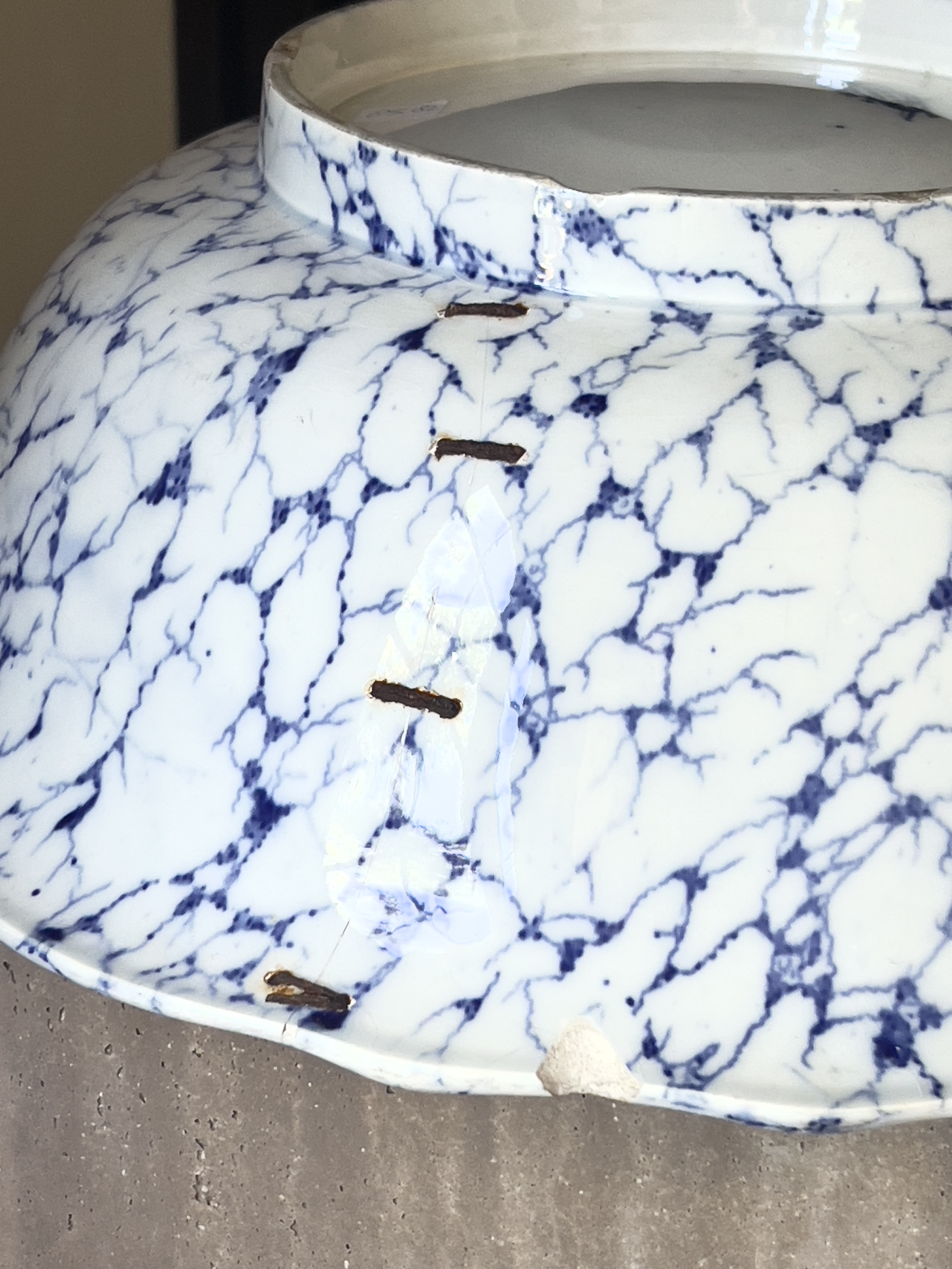 Creil & Monterau schaal Marmer