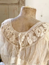 Prachtige antieke franse blouse