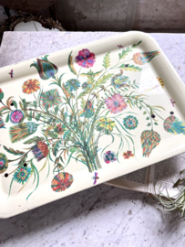 Worcester ware foldable serving tray floral design