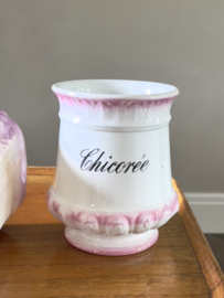 Oude franse voorraad pot