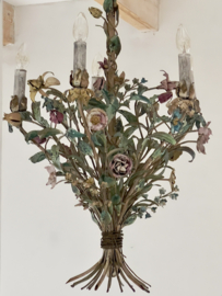 Oude franse bloemen kroonluchter