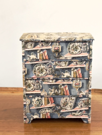 Vintage fabric drawer cabinet