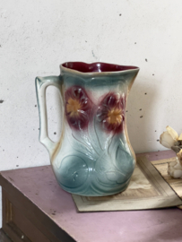Old barbotine pouring jug