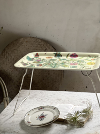 Worcester ware foldable serving tray floral design