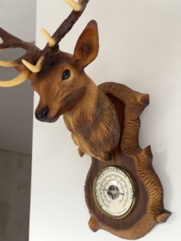 Old barometer deer