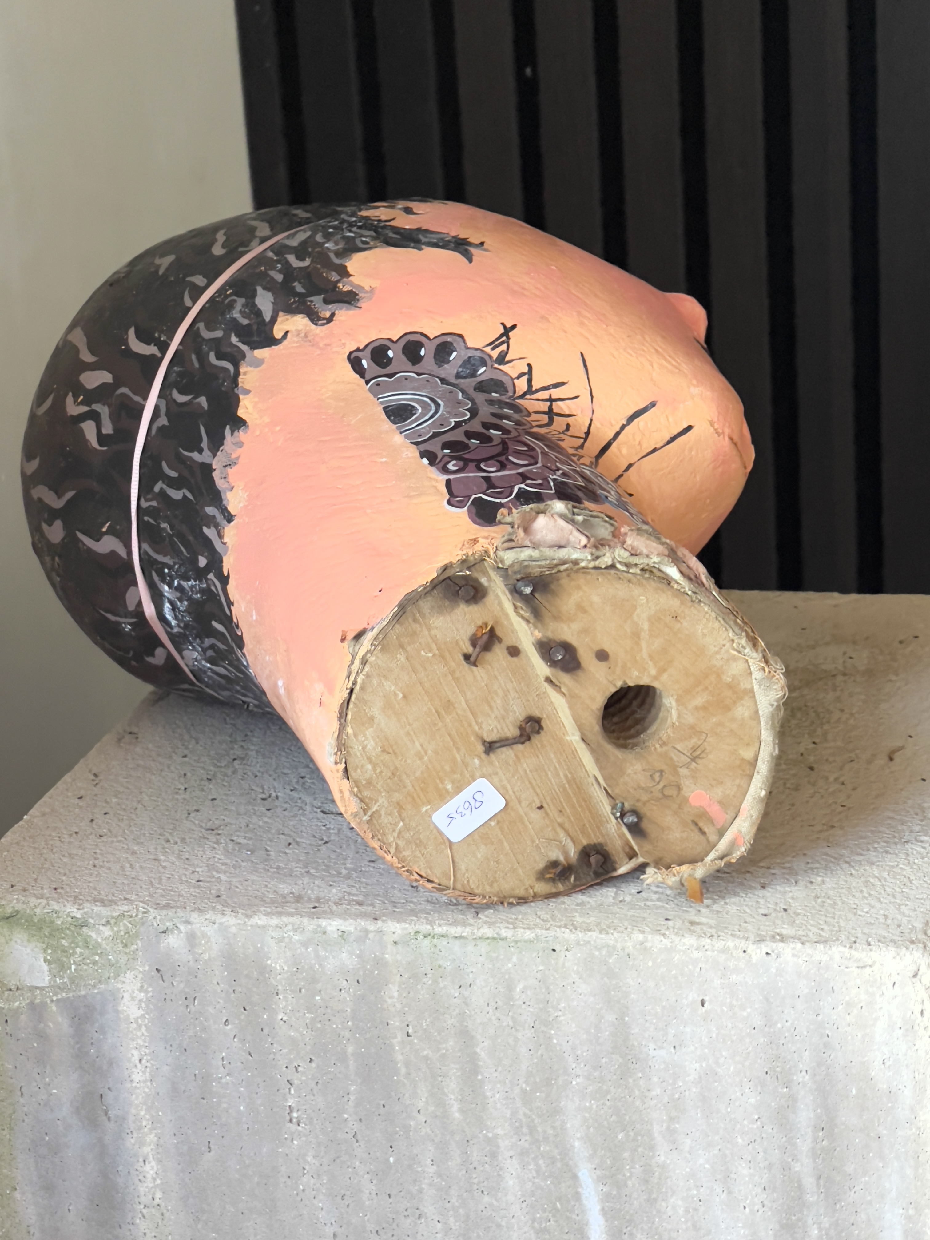 Papier maché mannequin hoofd