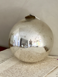 Antique silver witch ball