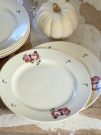Set of 7 old plates
