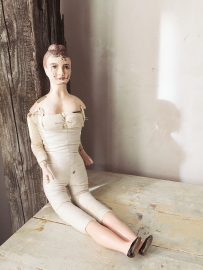 Antieke wassen pop/  Antique wax doll