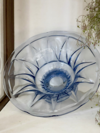 Art deco french light blue dish