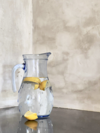 Old azure blue Italian water jug