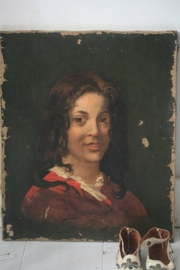Frans portret op linnen