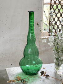 Lange hoge ranke groene  vaas