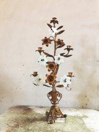 French opaline candlestick