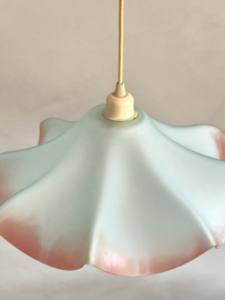 Vintage glazen parasol hanglamp