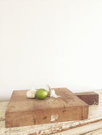 Thick old french wooden cutting board