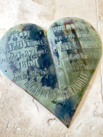 Large antique plaquette bronze