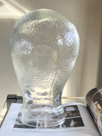 Vintage glazen mannequin hoofd