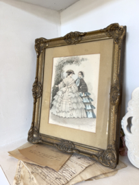 Mode print in old frame