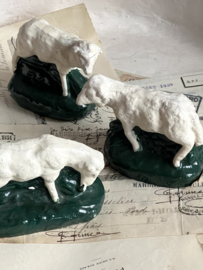 3 plaster sheep