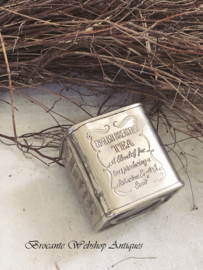 Silverplated tea box