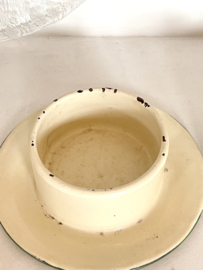 Enamel butter dish
