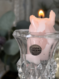 French crystal candle holder