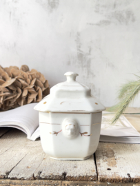 Old french sugar pot