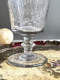 Antique wine glass