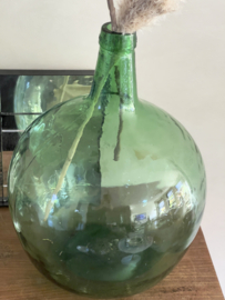Mooie groene glazen  Dame Jeanne