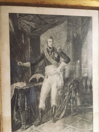 Ingelijste gravure Charles X