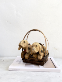 Basket with dogs