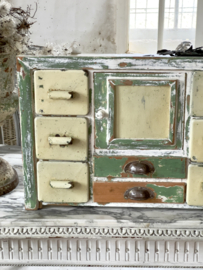 Antique specimens wall cabinet