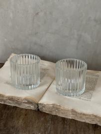 Set candle light glasses