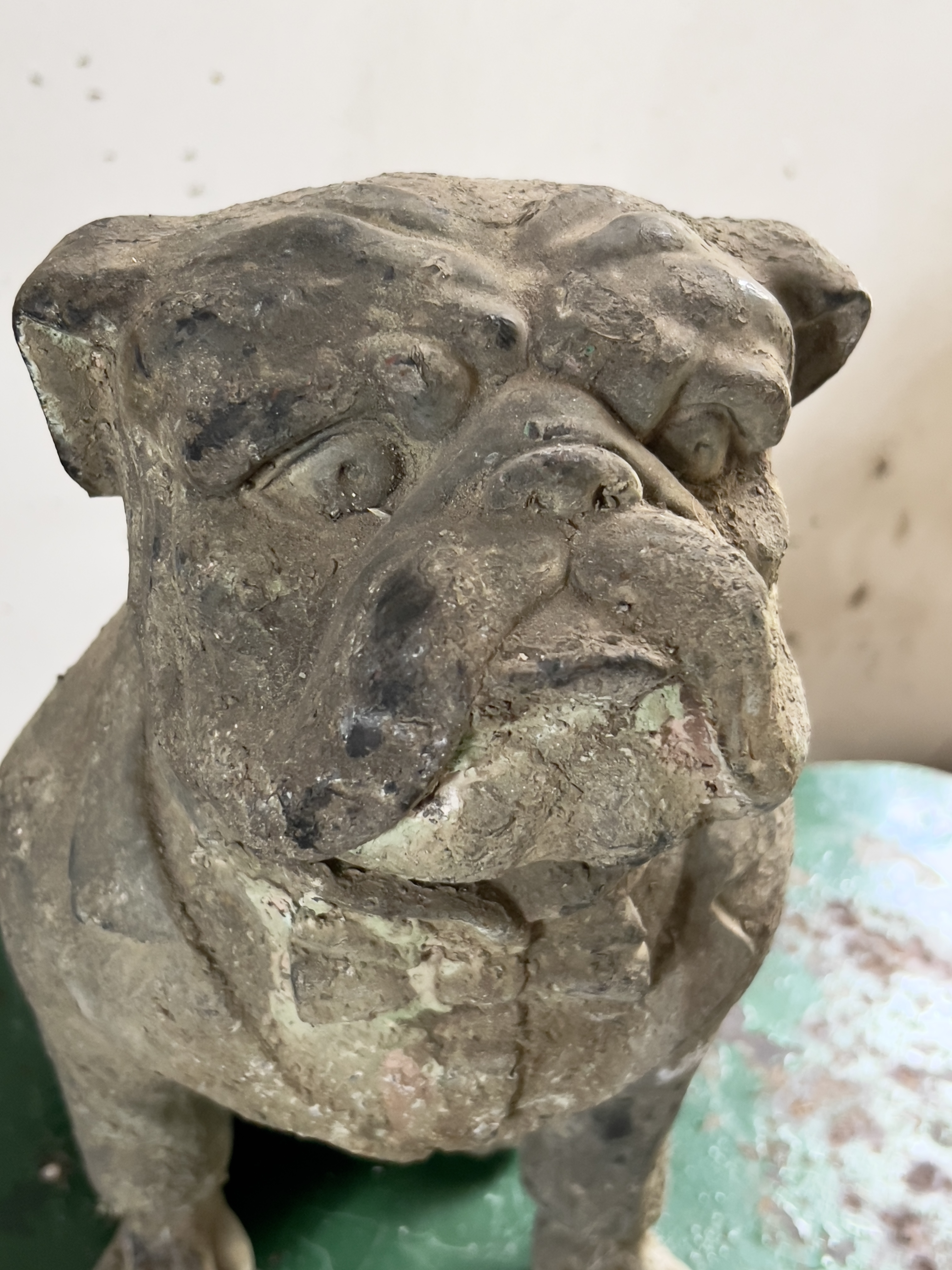 Unieke antieke bulldog