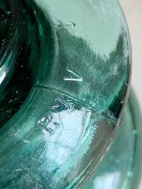 Vintage groen glazen isolator
