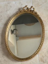 Ovale Rococo spiegel met strik