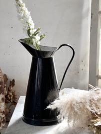 Huge black enamel pouring jug